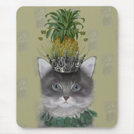 Ananas-Katze Mousepad (Vorne)