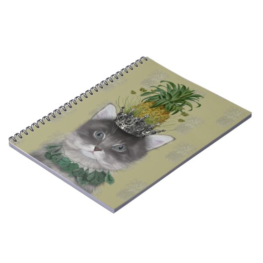 Ananas-Katze Notizblock (Linke Seite)