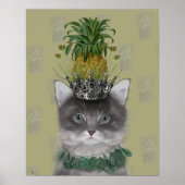 Ananas-Katze Poster (Vorne)
