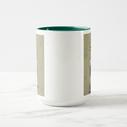 Ananas-Katze Tasse (Zentrum)