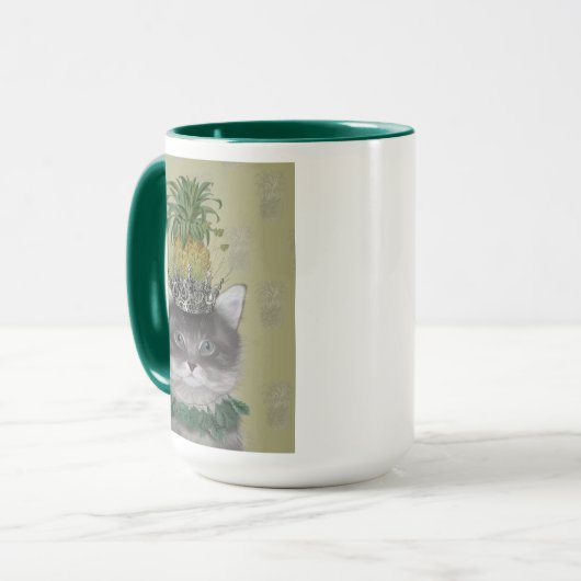 Ananas-Katze Tasse (Vorderseite Links)
