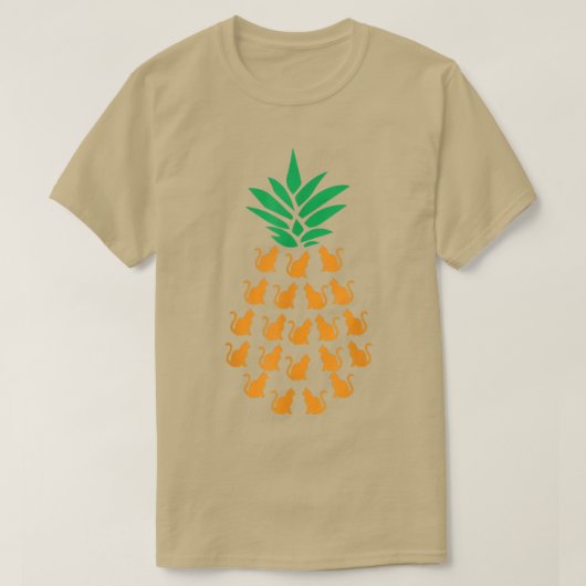 Ananas Katzen Apparel Katze Lover Aloha Hawaii Bea T-Shirt (Design vorne)
