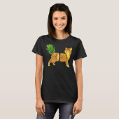 Ananas Katzen T-Shirt (Vorne ganz)