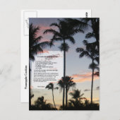 Ananas-Kekse Rezept Postkarte (Vorne/Hinten)