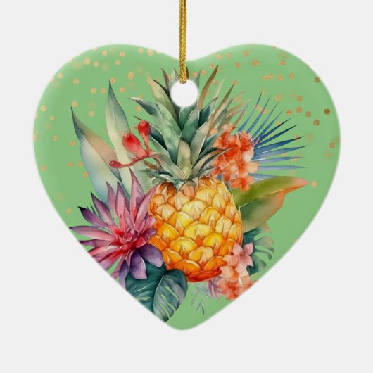 Ananas Keramik Ornament (Hinten)