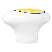 Ananas Keramikknauf (Seitenansicht)