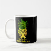 Ananas Kinder Krebs Aufklärung Geschenk Kaffeetasse (Links)