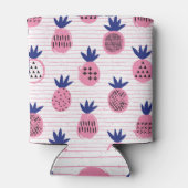 Ananas-Kinderdesign, Vintages Muster. Dosenkühler (Rückseite)