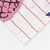 Ananas-Kinderdesign, Vintages Muster. Fleecedecke (Ecke)