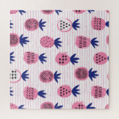 Ananas-Kinderdesign, Vintages Muster. Puzzle (Horizontal)
