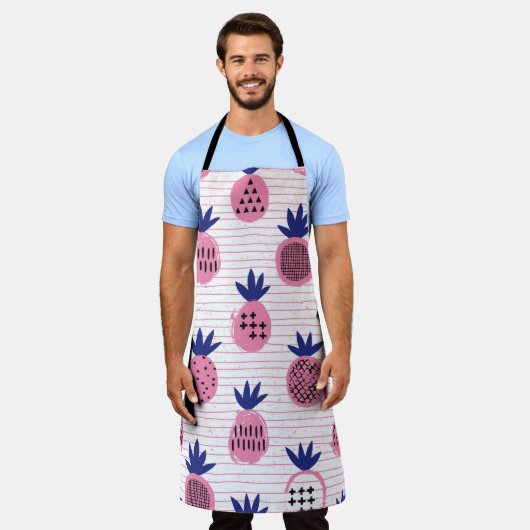 Ananas-Kinderdesign, Vintages Muster. Schürze (Getragen)