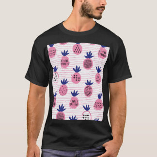 Ananas-Kinderdesign, Vintages Muster. T-Shirt