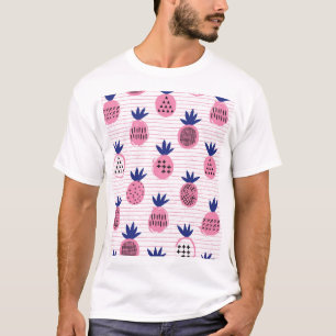 Ananas-Kinderdesign, Vintages Muster. T-Shirt