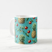 Ananas Kirsch Glückseligkeit Kaffeetasse (Vorderseite Links)