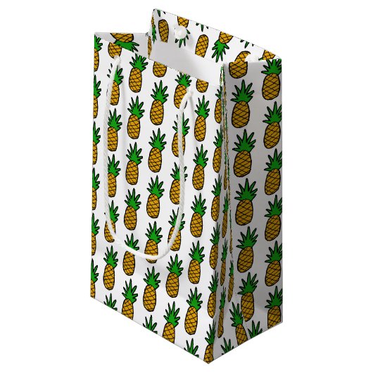 Ananas Kleine Geschenktüte (Vorderseite Schrägansicht)