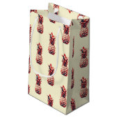 Ananas Kleine Geschenktüte (Rückseite Schrägansicht)