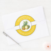 Ananas-Konfitüre Runder Aufkleber (Umschlag)