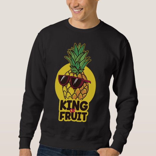 Ananas-König von Obst gesunde Früchte Sweatshirt (Vorderseite)