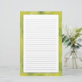 Ananas-Kontur-Muster auf Grün Briefpapier (Stehend Vorderseite)