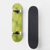 Ananas-Kontur-Muster auf Grün Skateboard (Vorderseite)