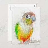 Ananas-Konure-Portrait Postkarte (Vorne/Hinten)