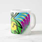 Ananas-Krawatte trocken Jumbo-Tasse (Vorderseite Rechts)