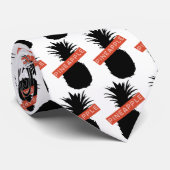 Ananas-Krawatten-Weiß Krawatte (Gerollt)