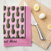 Ananas Küchentuch - Fakultative Personalisierung (Viertel Falte)