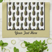 Ananas Küchentuch - Fakultative Personalisierung (Gefaltet)