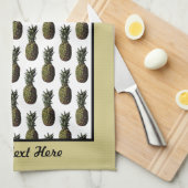 Ananas Küchentuch - Fakultative Personalisierung (Viertel Falte)