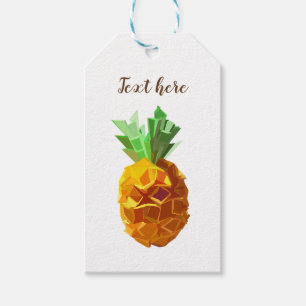 Ananas-kundenspezifische Text-Geschenk-Umbauten Geschenkanhänger