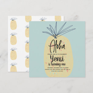 Ananas Kunst Geburtstag Tropisch Sommer Aloha