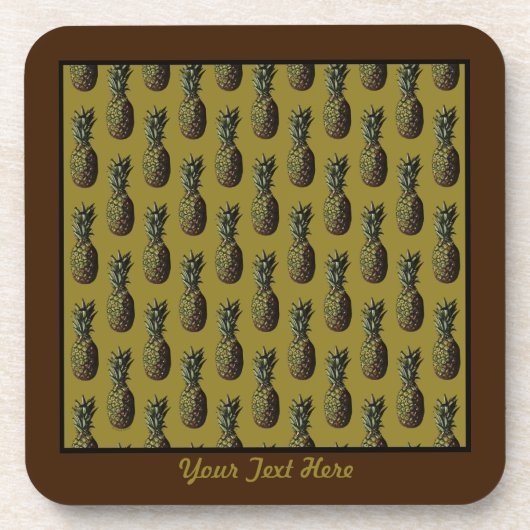 Ananas Kunststoff-Untersetzer Getränkeuntersetzer (Vorderseite)