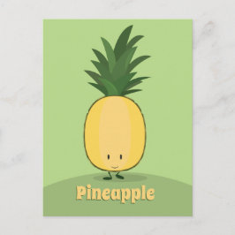 Ananas lächeln | Postkarte