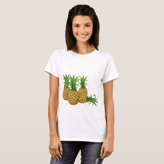 Ananas-Langschläfchen T-Shirt (Vorne ganz)