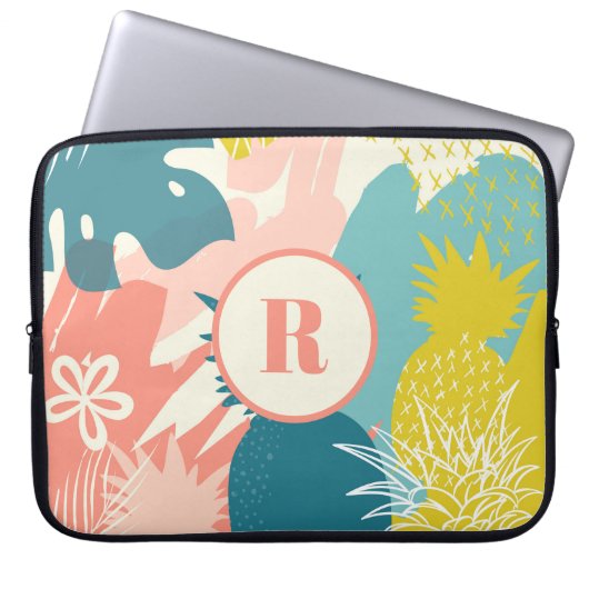 Ananas Laptopschutzhülle (Vorderseite)