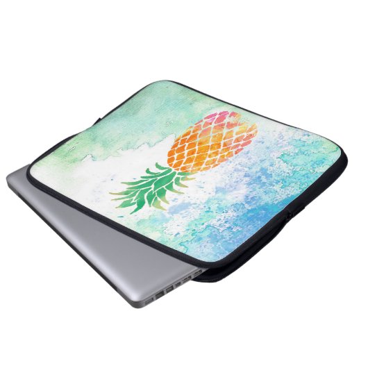 Ananas Laptopschutzhülle (Vorne Knopf)