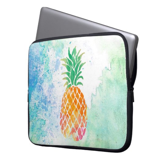 Ananas Laptopschutzhülle (Vorderseite Links)