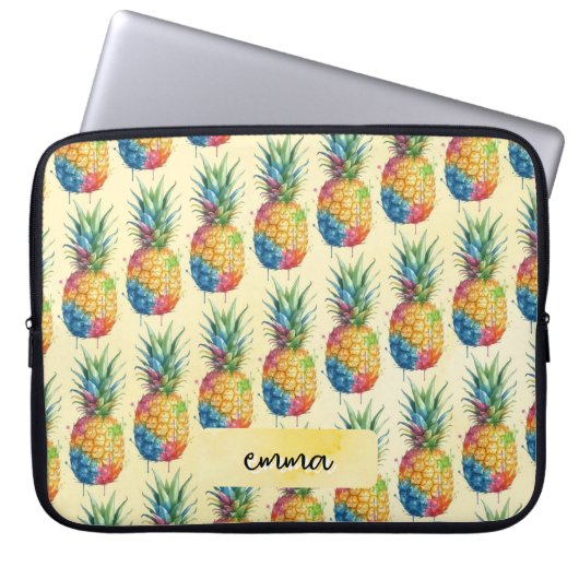Ananas Laptopschutzhülle (Vorderseite)