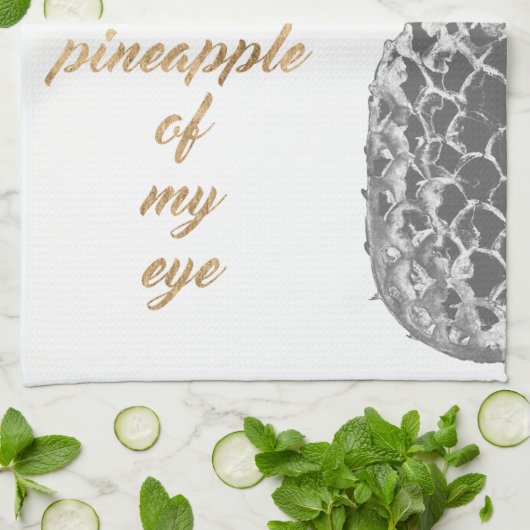 Ananas - Leben II Geschirrtuch (Gefaltet)