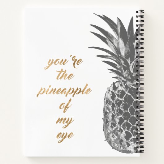 Ananas - Leben II Notizbuch (Rückseite)