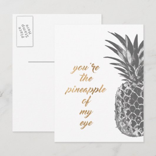 Ananas - Leben II Postkarte (Vorne/Hinten)