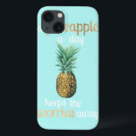Ananas Lebensquote iPhone 13 Hülle<br><div class="desc">Ananas Life Quote Artist: Studio W | 156571D</div>