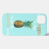 Ananas Lebensquote Case-Mate iPhone Hülle (Rückseite (Horizontal))