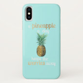 Ananas Lebensquote Case-Mate iPhone Hülle (Rückseite)