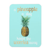 Ananas Lebensquote Magnet (Vertikal)