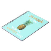 Ananas Lebensquote Notizblock (Linke Seite)