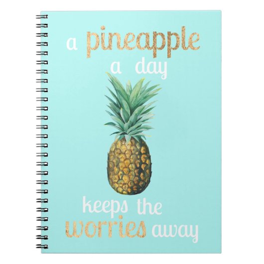 Ananas Lebensquote Notizblock (Vorderseite)