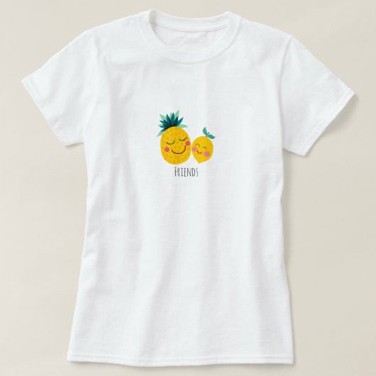 Ananas & Lemon Friends Women's Basic T - Shirt (Design vorne)