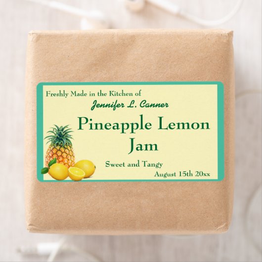 Ananas Lemon Jam Preserve Canning Jar (Insitu)